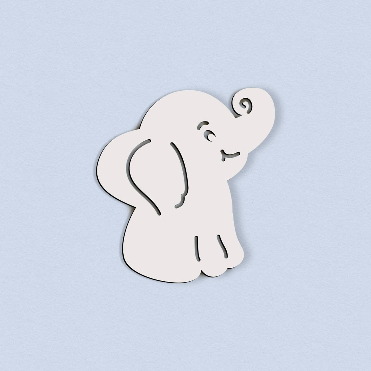 Selbstklebender Elefant – 5 cm / 10 cm / 15 cm / 20 cm – Wanddeko für Kinderzimmer