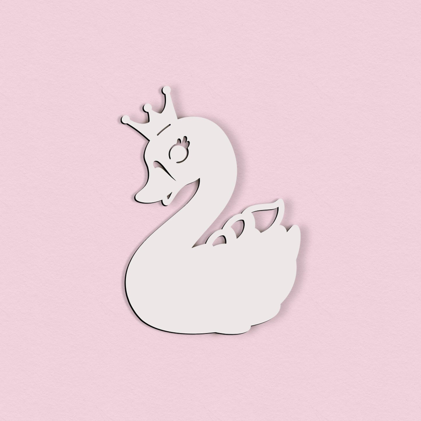 Selbstklebender Schwan – 5 cm / 10 cm / 15 cm / 20 cm – Wanddeko für Kinderzimmer